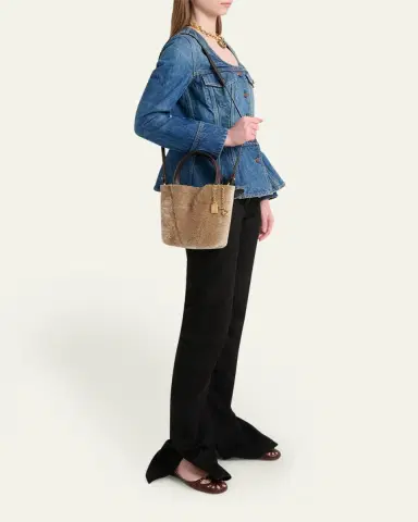 Chloé Spin Mini Shearling Bucket Bag | Thumbnail 5 Chloé Spin Mini Shearling Bucket Bag | Thumbnail 5