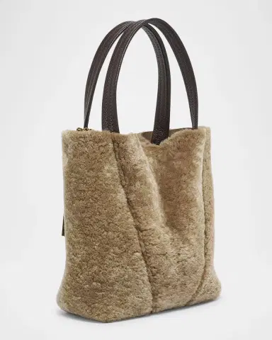 Chloé Spin Mini Shearling Bucket Bag | Thumbnail 7 Chloé Spin Mini Shearling Bucket Bag | Thumbnail 7