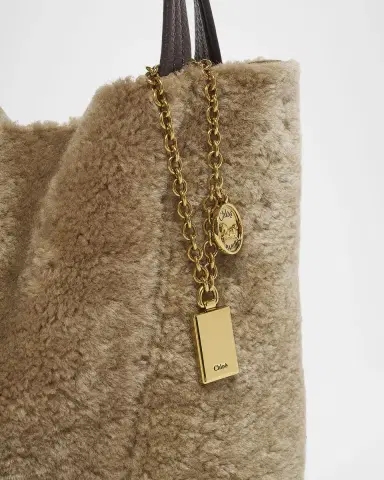 Chloé Spin Mini Shearling Bucket Bag | Thumbnail 10 Chloé Spin Mini Shearling Bucket Bag | Thumbnail 10