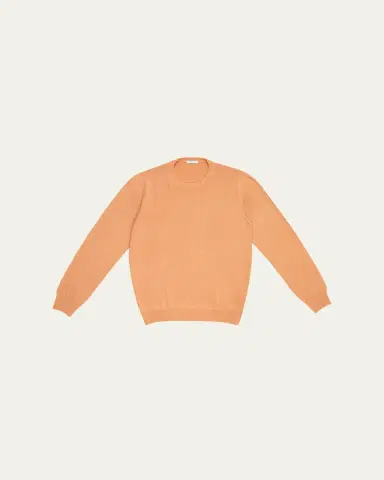 Boglioli Men's Virgin Wool Solid Crewneck Sweater | Thumbnail 2 Boglioli Men's Virgin Wool Solid Crewneck Sweater | Thumbnail 2