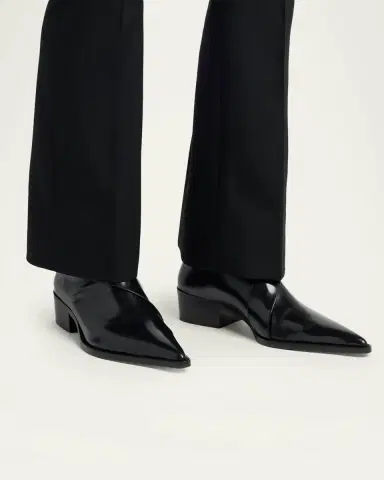McQueen Men 's Leather Buckle-Strap Zip Ankle Boots | Thumbnail 2 McQueen Men 's Leather Buckle-Strap Zip Ankle Boots | Thumbnail 2
