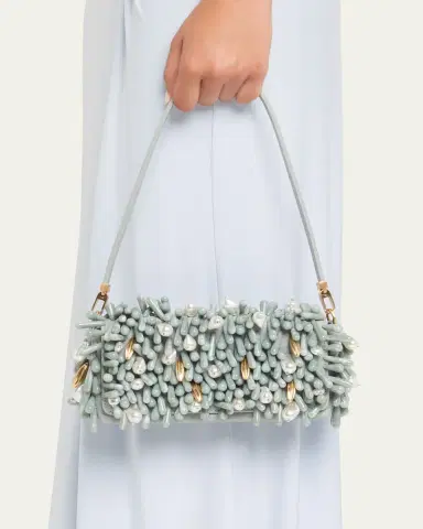 Cult Gaia Perla Beaded Leather Shoulder Bag | Thumbnail 2 Cult Gaia Perla Beaded Leather Shoulder Bag | Thumbnail 2