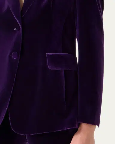 Akris Arie Velvet Single-Breasted Jacket | Thumbnail 5 Akris Arie Velvet Single-Breasted Jacket | Thumbnail 5