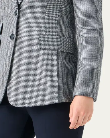 Akris Arie Cashmere Pepita Houndstooth Single-Breasted Jacket | Thumbnail 5 Akris Arie Cashmere Pepita Houndstooth Single-Breasted Jacket | Thumbnail 5