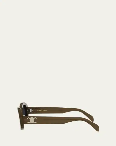 CELINE Triomphe 52mm Oval Sunglasses | Thumbnail 3 CELINE Triomphe 52mm Oval Sunglasses | Thumbnail 3