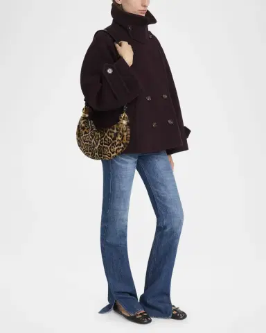 Chloé Bracelet Hobo Bag in Leopard-Print Shearling | Thumbnail 9 Chloé Bracelet Hobo Bag in Leopard-Print Shearling | Thumbnail 9