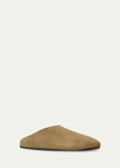The Row Hudson Suede Slide Mules | Thumbnail 2 The Row Hudson Suede Slide Mules | Thumbnail 2