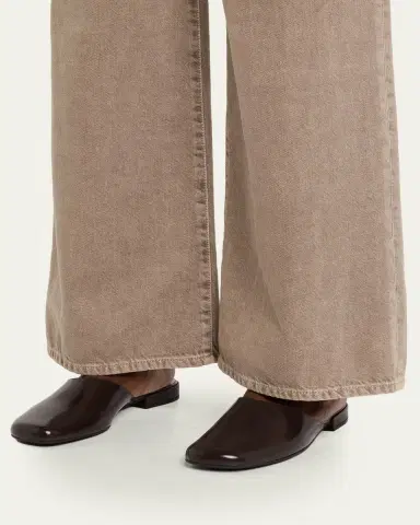 THE ROW Penelope Leather Mules | Thumbnail 5 THE ROW Penelope Leather Mules | Thumbnail 5