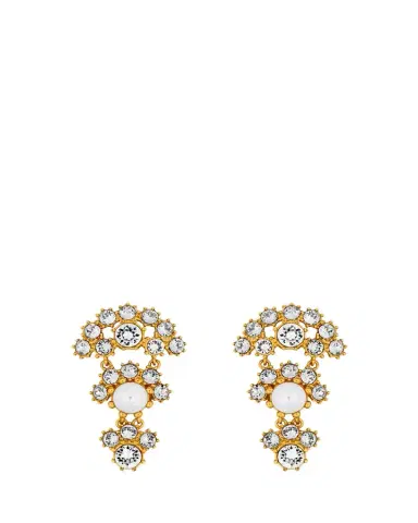 Oscar de la Renta Crystal Arch Drop Earrings | Thumbnail 1 Oscar de la Renta Crystal Arch Drop Earrings | Thumbnail 1