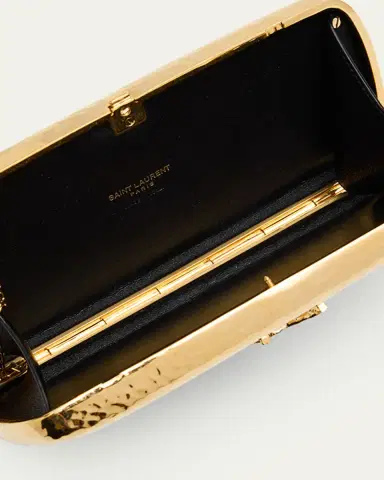 Saint Laurent Cassandre Martele YSL Clutch Bag in Hammered Metal | Thumbnail 4 Saint Laurent Cassandre Martele YSL Clutch Bag in Hammered Metal | Thumbnail 4