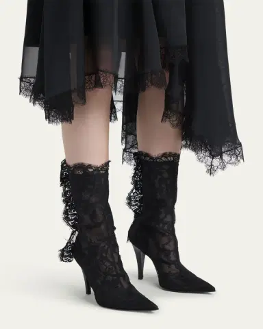 Alexander McQueen Heron Lace Ankle Boots | Thumbnail 2 Alexander McQueen Heron Lace Ankle Boots | Thumbnail 2