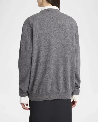 The Row Ligeia V-Neck Cashmere Sweater | Thumbnail 7 The Row Ligeia V-Neck Cashmere Sweater | Thumbnail 7