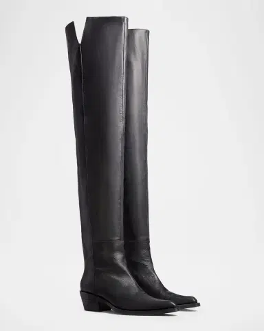 Khaite Clive Calfskin Over-The-Knee Boots | Thumbnail 2 Khaite Clive Calfskin Over-The-Knee Boots | Thumbnail 2
