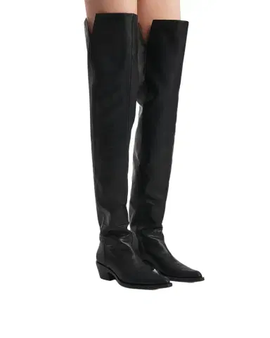 Khaite Clive Calfskin Over-The-Knee Boots | Thumbnail 1 Khaite Clive Calfskin Over-The-Knee Boots | Thumbnail 1