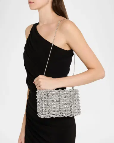 Simkhai Morgan Woven Rhinestone Clutch Bag | Thumbnail 5 Simkhai Morgan Woven Rhinestone Clutch Bag | Thumbnail 5