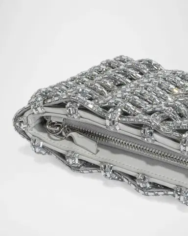 Simkhai Morgan Woven Rhinestone Clutch Bag | Thumbnail 8 Simkhai Morgan Woven Rhinestone Clutch Bag | Thumbnail 8