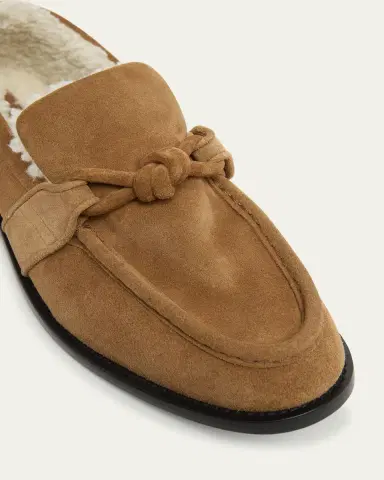 Bottega Veneta Astaire Suede Shearling-Lined Knot Loafers | Thumbnail 5 Bottega Veneta Astaire Suede Shearling-Lined Knot Loafers | Thumbnail 5