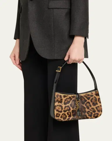 Saint Laurent Le 5 A 7 Shoulder Bag in Leopard-Print Calf Hair | Thumbnail 2 Saint Laurent Le 5 A 7 Shoulder Bag in Leopard-Print Calf Hair | Thumbnail 2