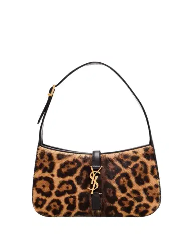 Saint Laurent Le 5 A 7 Shoulder Bag in Leopard-Print Calf Hair | Thumbnail 1 Saint Laurent Le 5 A 7 Shoulder Bag in Leopard-Print Calf Hair | Thumbnail 1