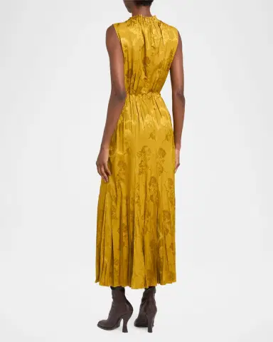 Etro Leafy Jacquard Sleeveless Midi Dress | Thumbnail 7 Etro Leafy Jacquard Sleeveless Midi Dress | Thumbnail 7