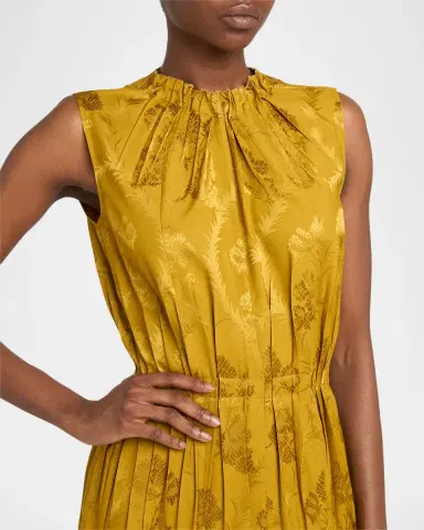 Etro Leafy Jacquard Sleeveless Midi Dress | Thumbnail 9 Etro Leafy Jacquard Sleeveless Midi Dress | Thumbnail 9