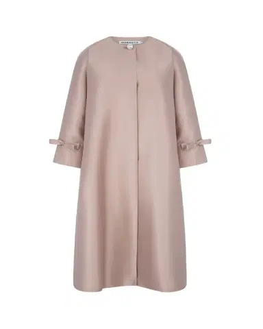 BERNADETTE David Bow-Sleeve Silk Mikado Top Coat | Thumbnail 1 BERNADETTE David Bow-Sleeve Silk Mikado Top Coat | Thumbnail 1