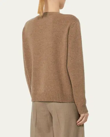 Max Mara Marica Cashmere Crewneck Sweater | Thumbnail 3 Max Mara Marica Cashmere Crewneck Sweater | Thumbnail 3