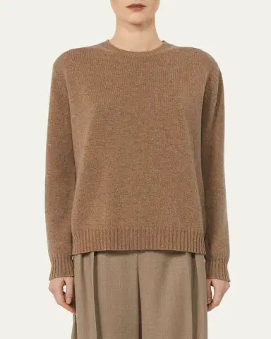 Max Mara Marica Cashmere Crewneck Sweater | Thumbnail 4 Max Mara Marica Cashmere Crewneck Sweater | Thumbnail 4
