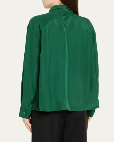 Loewe Charmeuse Balloon Button-Down Shirt | Thumbnail 3 Loewe Charmeuse Balloon Button-Down Shirt | Thumbnail 3