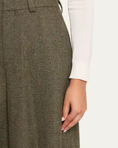 Loro Piana Drake Cashmere-Wool Wide-Leg Bermuda Trousers | Thumbnail 5 Loro Piana Drake Cashmere-Wool Wide-Leg Bermuda Trousers | Thumbnail 5