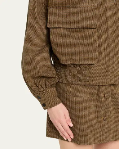 Diane von Furstenberg Shay Oversized Houndstooth Knit Jacket | Thumbnail 5 Diane von Furstenberg Shay Oversized Houndstooth Knit Jacket | Thumbnail 5