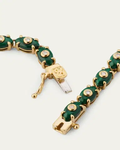 Sydney Evan Tiny Carved Malachite Evil Eye Necklace with Diamonds | Thumbnail 4 Sydney Evan Tiny Carved Malachite Evil Eye Necklace with Diamonds | Thumbnail 4