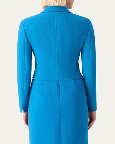 Akris Helios Wool Slim Short Jacket | Thumbnail 3 Akris Helios Wool Slim Short Jacket | Thumbnail 3