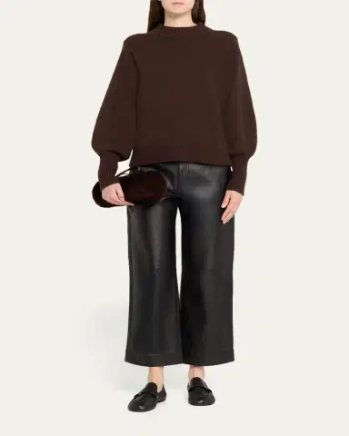 Proenza Schouler Silo Large Shearling Clutch Bag | Thumbnail 3 Proenza Schouler Silo Large Shearling Clutch Bag | Thumbnail 3