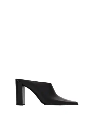 Alaïa Leather Square-Toe Mules | Thumbnail 1 Alaïa Leather Square-Toe Mules | Thumbnail 1