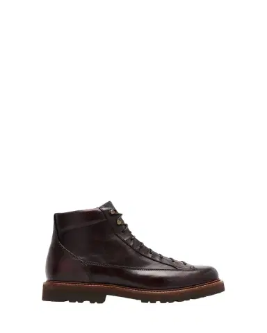 Brunello Cucinelli Men's Leather Wool-Tongue Hiking Ankle Boots | Thumbnail 1 Brunello Cucinelli Men's Leather Wool-Tongue Hiking Ankle Boots | Thumbnail 1