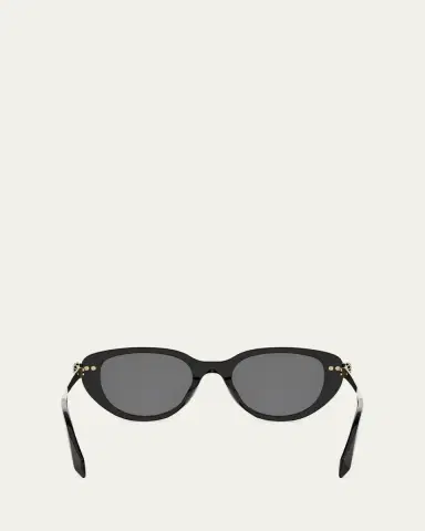 BVLGARI Serpenti Forever 50mm Oval Acetate & Metal Sunglasses | Thumbnail 4 BVLGARI Serpenti Forever 50mm Oval Acetate & Metal Sunglasses | Thumbnail 4