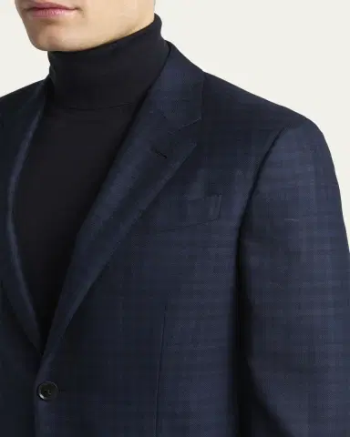 ZEGNA Men's 15milmil15 Wool Check Two-Button Sport Coat | Thumbnail 5 ZEGNA Men's 15milmil15 Wool Check Two-Button Sport Coat | Thumbnail 5