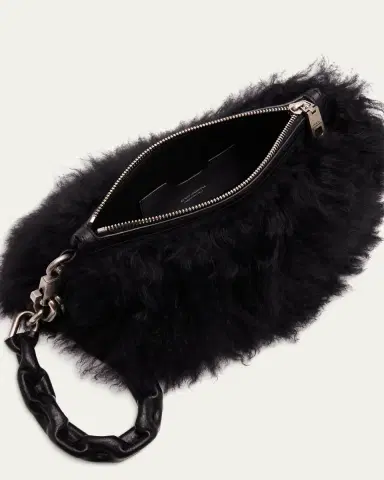 Dolce & Gabbana Shearling Wristlet Clutch Bag | Thumbnail 4 Dolce & Gabbana Shearling Wristlet Clutch Bag | Thumbnail 4