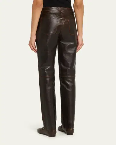 SPRWMN Leather Five-Pocket Slim Straight Pants | Thumbnail 5 SPRWMN Leather Five-Pocket Slim Straight Pants | Thumbnail 5
