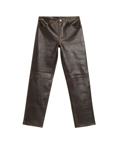 SPRWMN Leather Five-Pocket Slim Straight Pants | Thumbnail 1 SPRWMN Leather Five-Pocket Slim Straight Pants | Thumbnail 1