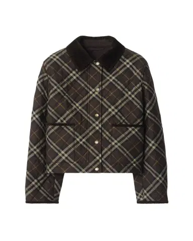 Burberry Oldham Check Quilted Barn Jacket | Thumbnail 1 Burberry Oldham Check Quilted Barn Jacket | Thumbnail 1