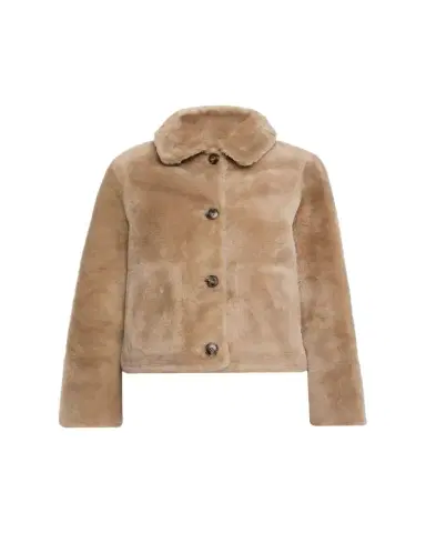 Yves Salomon Short Lamb Shearling Jacket | Thumbnail 1 Yves Salomon Short Lamb Shearling Jacket | Thumbnail 1
