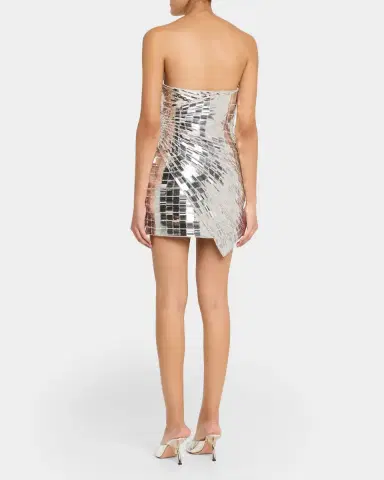 Retrofête Aura Strapless Rhinestone Mini Dress | Thumbnail 2 Retrofête Aura Strapless Rhinestone Mini Dress | Thumbnail 2