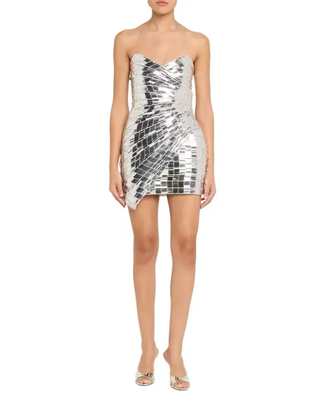 Aura Strapless Rhinestone Mini Dress Aura Strapless Rhinestone Mini Dress