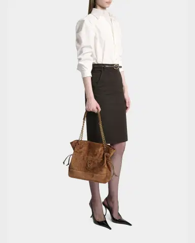 Saint Laurent Jamie 4.3 Medium YSL Tote Bag in Suede | Thumbnail 19 Saint Laurent Jamie 4.3 Medium YSL Tote Bag in Suede | Thumbnail 19