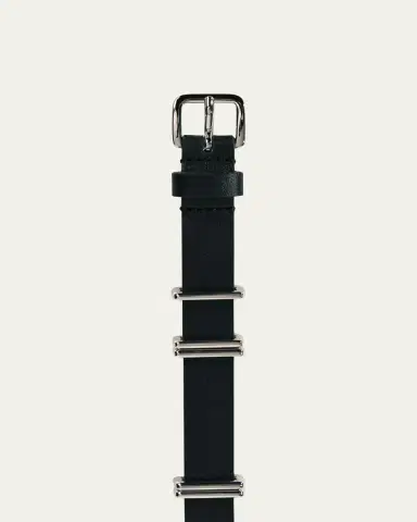 Déhanche Richa Silvertone Leather Belt | Thumbnail 2 Déhanche Richa Silvertone Leather Belt | Thumbnail 2