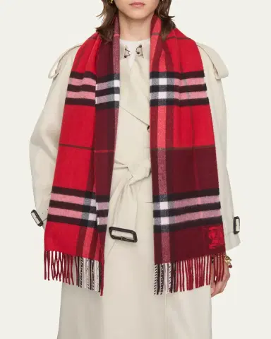 Burberry Double-Faced Wool Check Scarf | Thumbnail 2 Burberry Double-Faced Wool Check Scarf | Thumbnail 2