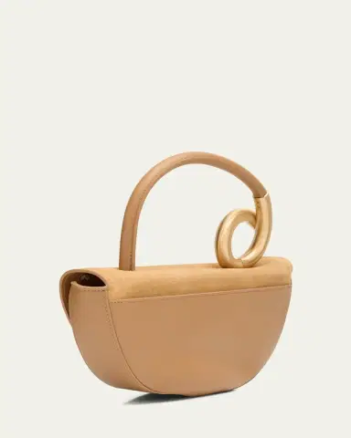 Cult Gaia Azariah Coil Leather Top-Handle Bag | Thumbnail 3 Cult Gaia Azariah Coil Leather Top-Handle Bag | Thumbnail 3