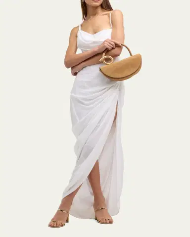 Cult Gaia Azariah Coil Leather Top-Handle Bag | Thumbnail 5 Cult Gaia Azariah Coil Leather Top-Handle Bag | Thumbnail 5